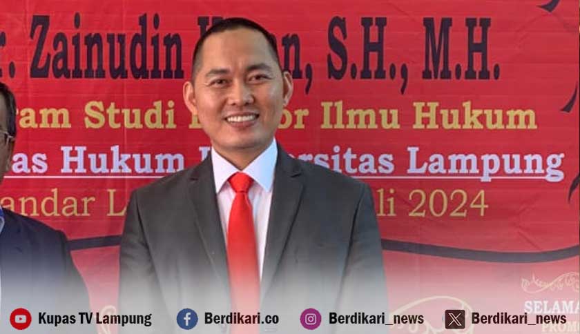 Desak KPK Usut Kekayaan Enam Komisioner KPU Lampung, Zainudin Hasan: Kalau Bersih Jangan Risih