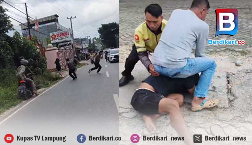 Diduga Pencuri Baku Tembak dengan Polisi di Bandar Lampung