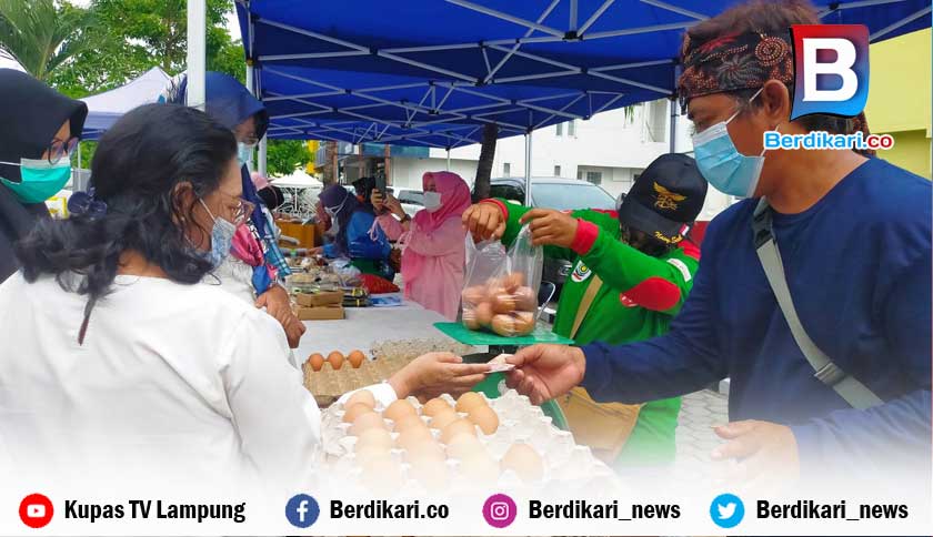 Disperindag Lampung Gelar Bazar Rebo, Telur Dijual Lebih Mahal