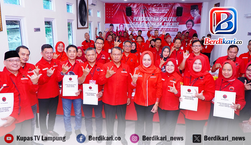 DPD PDI Perjuangan Lampung Gelar Pelatihan Kesekretariatan dan Keuangan