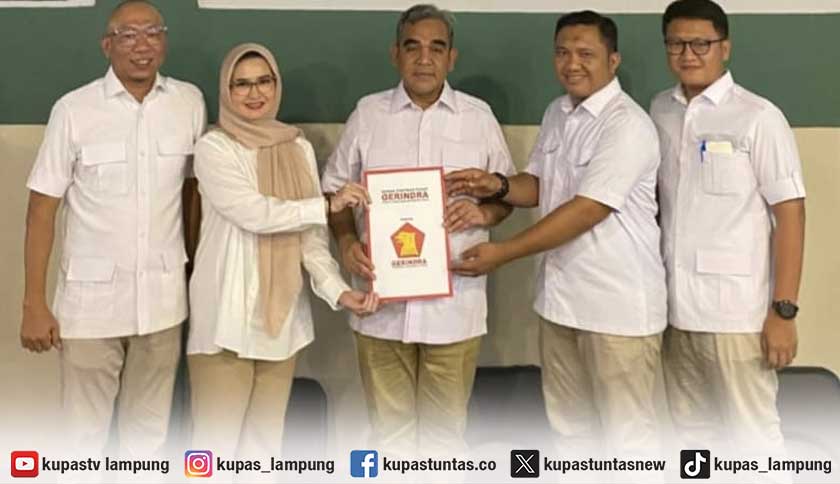 Gerindra Resmi Usung Nanda Indira dan Antonius di Pilkada Pesawaran 2024