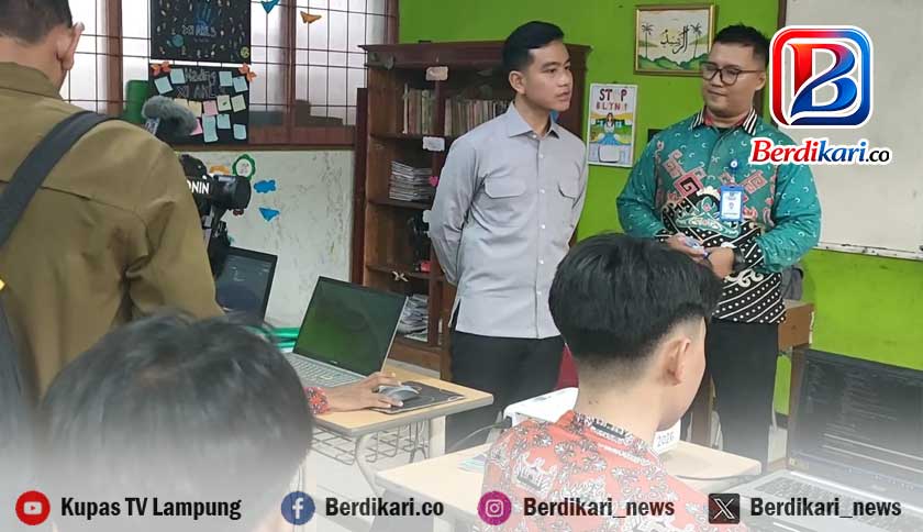 Gibran Tinjau Kelas Vokasi di Bandar Lampung, Pemprov Minta Dukungan Program Kerja ke Jepang