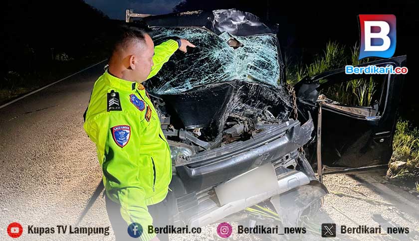 Grand Max Tabrak Truk di Jalintim Mesuji, Satu Tewas