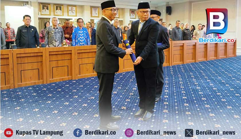 Gubernur Mirza Lantik Dua Pejabat Eselon II, Kepala Bappeda dan Kepala BKD Resmi Berganti