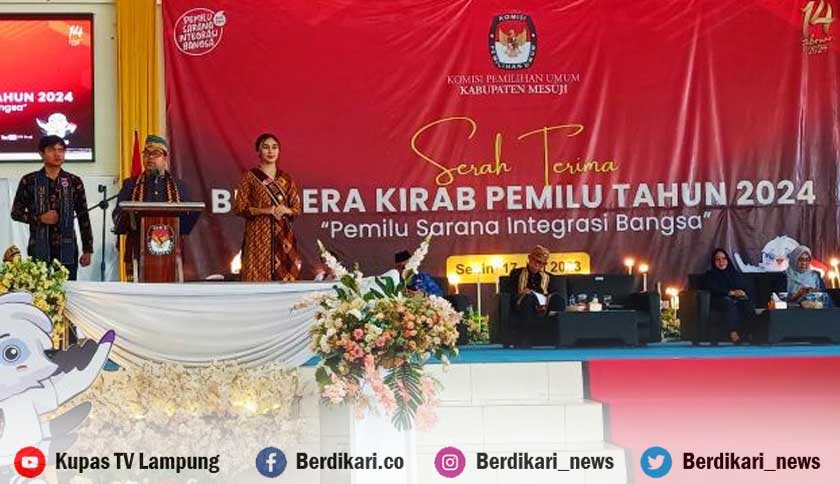 Jadi Sarana Sosialisasi Pemilih, Kirab Pemilu 2024 Tiba di Lampung