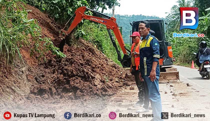 Jelang Lebaran, Dinas BMBK Lampung Benahi Drainase-Jalan Menuju Destinasi Wisata