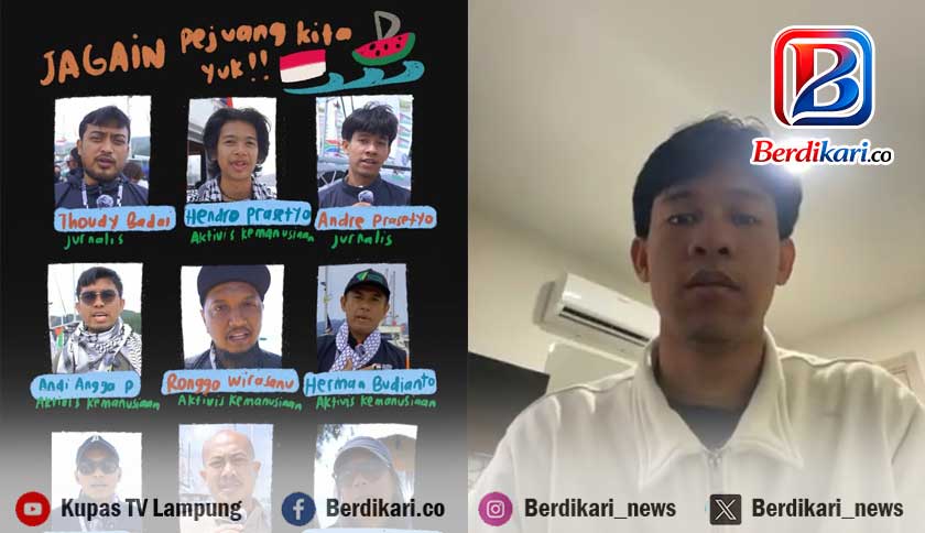Jurnalis Asal Lampung Hilang Kontak di Tengah Misi Gaza, AJI Desak Pemerintah RI Bertindak Cepat