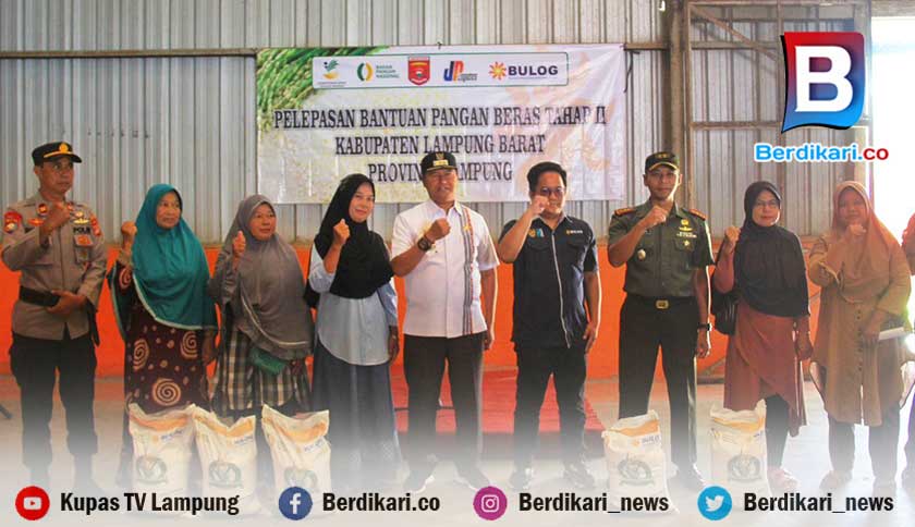 Kabar Baik! 300 Ton Beras Bantuan Mulai Disalurkan di Lampung Barat