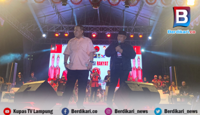 Kampanye Terakhir di Jati Agung Lampung Selatan, Arinal Tegaskan Komitmennya Bangun Jalur Kereta dan Dua Pelabuhan Baru di Bakauheni