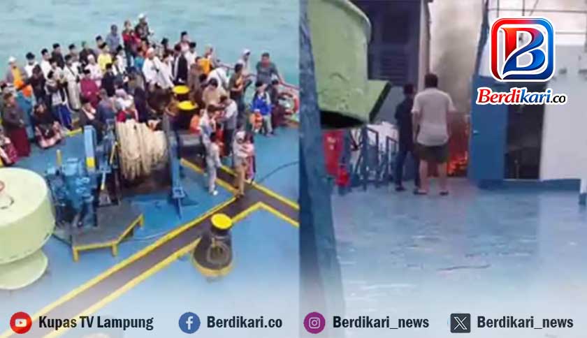 Kebakaran di KMP Amarisa Diduga Akibat Puntung Rokok Dibuang Sembarangan 