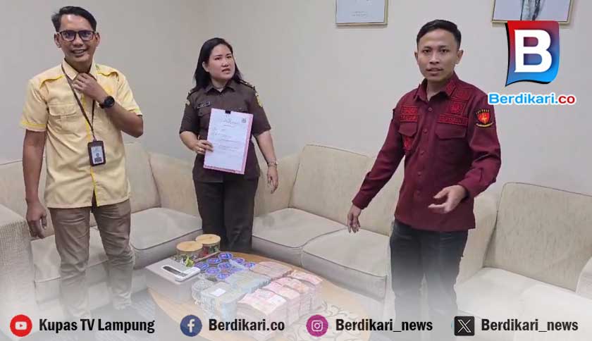 Kejari Bandar Lampung Setor Rp 900 Juta Uang Korupsi Program Griya BNI
