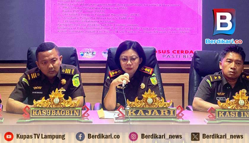 Kejari Metro Tetapkan 4 Tersangka Kasus Korupsi Proyek Jalan