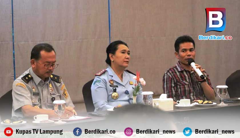 Kemenkumham Lampung Bersama FKI Gelar Rakor Persiapan Kedatangan Menkumham Yasonna Laoly