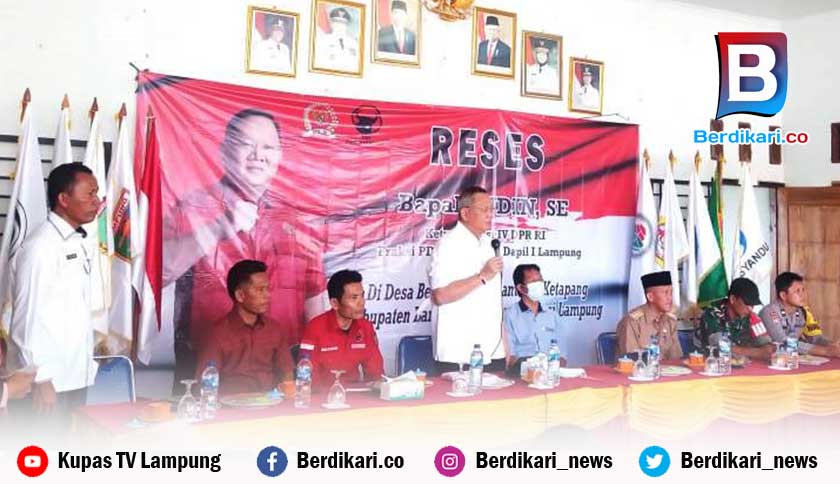 Ketua Komisi IV DPR RI Sudin Gelar Reses di Dua Kecamatan Lamsel Serap Aspirasi Masyarakat