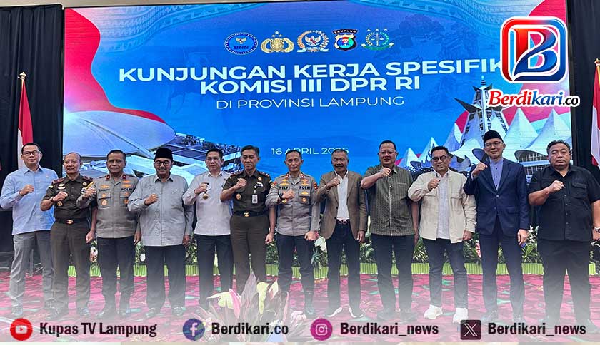 Kunjungan ke Lampung, Komisi III DPR RI Soroti Bahaya Narkoba di Sekolah dan Polisi Kekurangan Personel