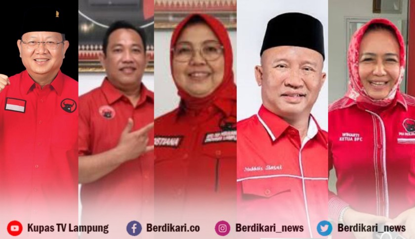 Lima Calon Ketua DPD PDI-P Lampung Dipanggil DPP untuk Fit and Proper Test