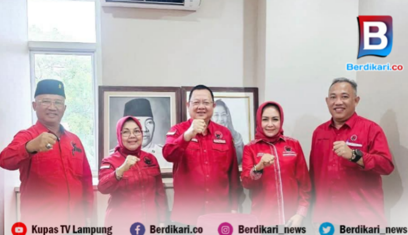 Lima Calon Ketua DPD PDI Perjuangan Lampung Rampung Jalani Fit and Proper Test, Winarti Nyatakan Dukungan untuk Sudin