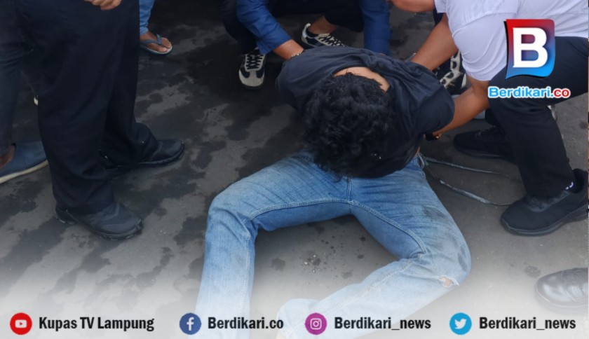 Ditangkap Warga di Lamsel, Mahasiswa Ini Ngaku Mencuri di Bandar Lampung