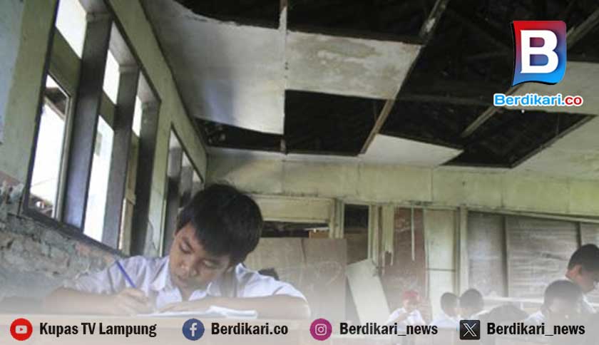 Miris, 6.298 Ruang Kelas Sekolah di Lampung Rusak Berat