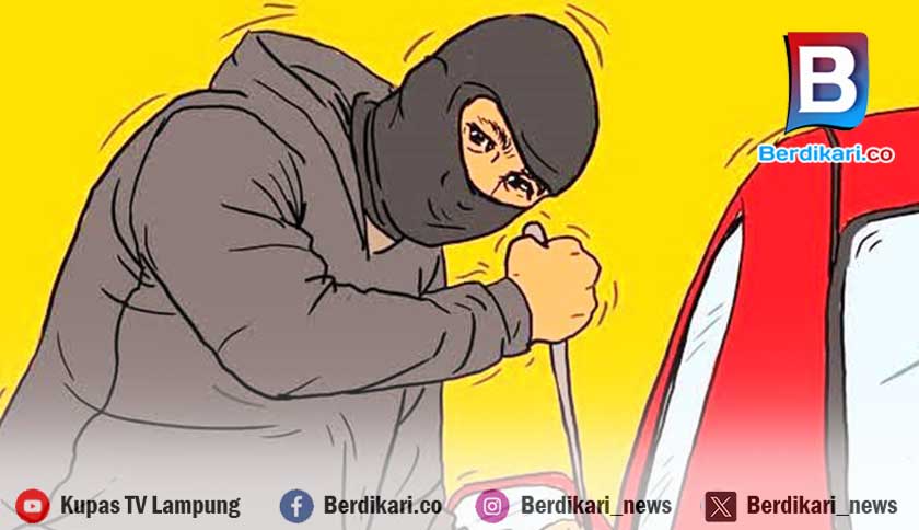 Mobil di Penumangan Tubaba Raib Dimaling, Polisi Buru Pelaku