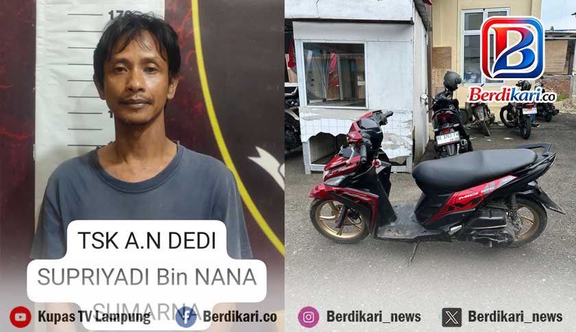 Modus Pinjam Motor untuk Berobat, Polisi Amankan Pelaku Penggelapan di Metro