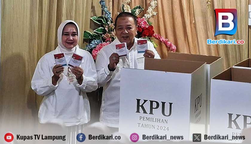 Nyoblos Sepang Jaya, Arinal Djunaidi Optimis Menangkan Pilgub Lampung 2024