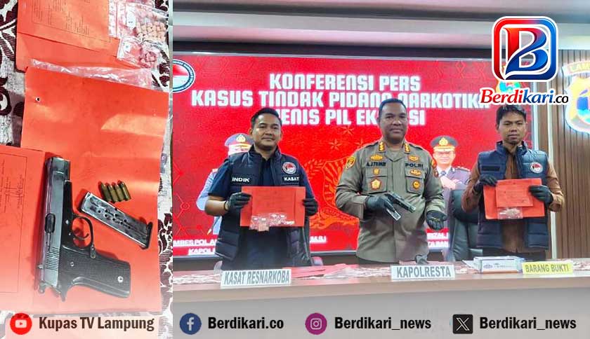 Pecatan TNI AU Terlibat Peredaran Ekstasi di Bandar Lampung