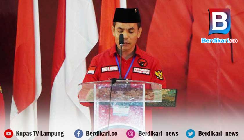 Pembekalan Caleg PDI-P Lampung, Donald Sihotang Paparkan Visi Misi Ganjar-Mahfud