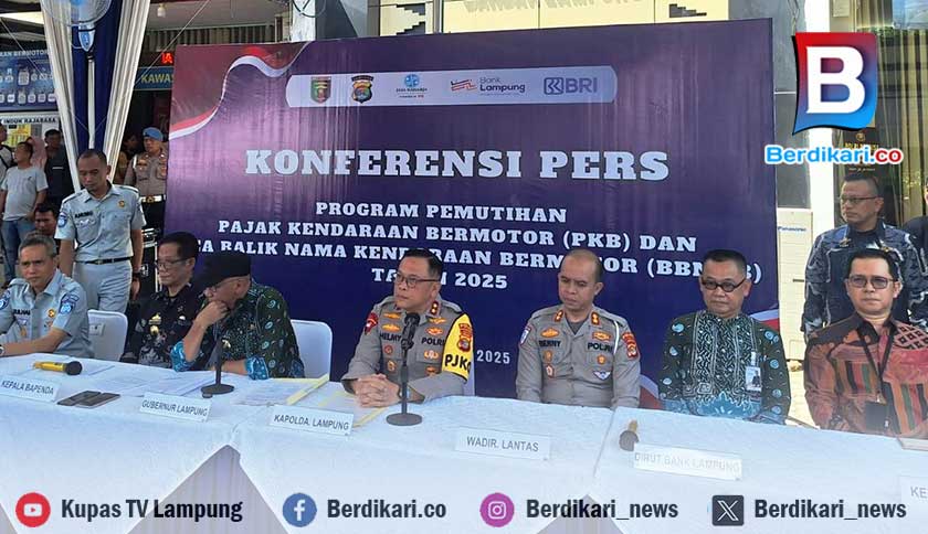 Pemprov dan BRI Regional Office Bandar Lampung Resmi Luncurkan Program Pemutihan Kendaraan 2025