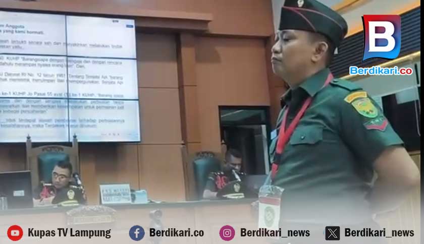 Penembak 3 Polisi di Lampung Dituntut Hukuman Mati