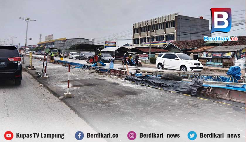 Perbaikan Jalan Nasional di Lampung Telan Dana Rp148 M, Kerap Timbulkan Kemacetan