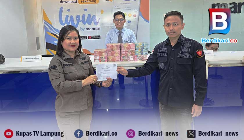 Perkara Korupsi Jalan Sutami, Kejari Bandar Lampung Kembalikan Kerugian Negara