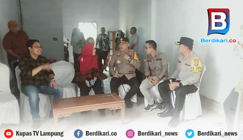 Polda Lampung Hingga Walikota Pantau PSU di TPS 19 Way Kandis