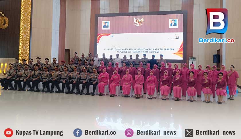 Polda Lampung Lakukan Mutasi Jabatan, Empat Kapolres Resmi Berganti