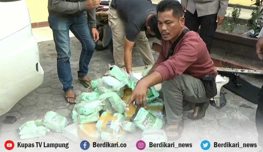 Polisi Gagalkan Penyelundupan 58 Kilogram Sabu di Bakauheni, Tiga Kurir Diupah 100 Juta