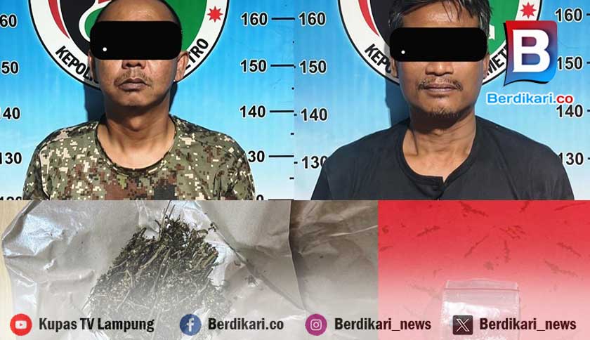 Polisi Sita Sabu dan Ganja dari ASN dan Rekan di Metro