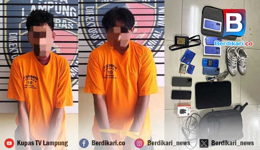 Polisi Tangkap 2 Pembobol Rumah di Gedong Air Lampung
