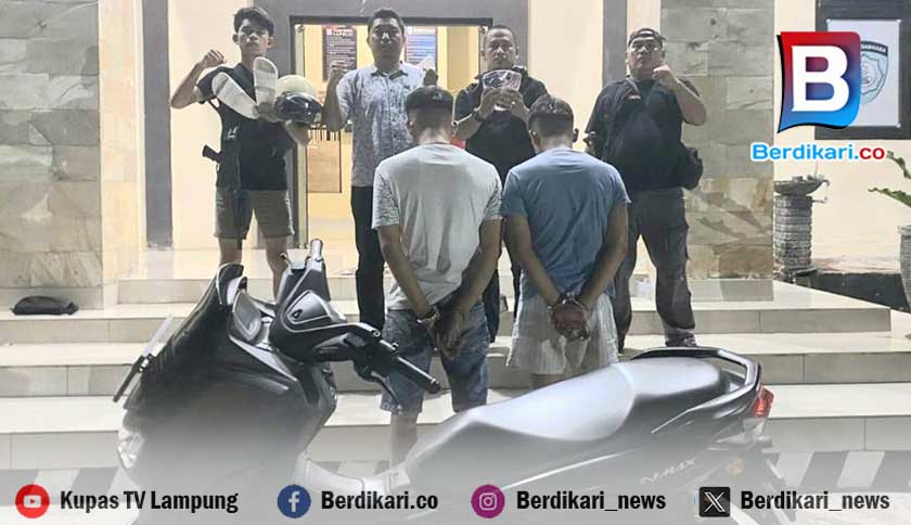 Polisi Tangkap 2 Pencuri Motor Lintas Kabupaten Asal Tanggamus