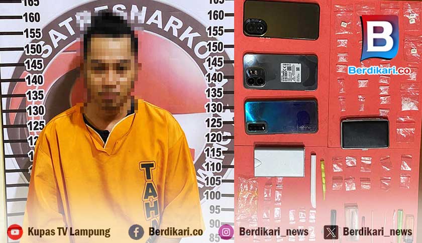 Polisi Tangkap Bandar Sabu di Tulang Bawang Lampung