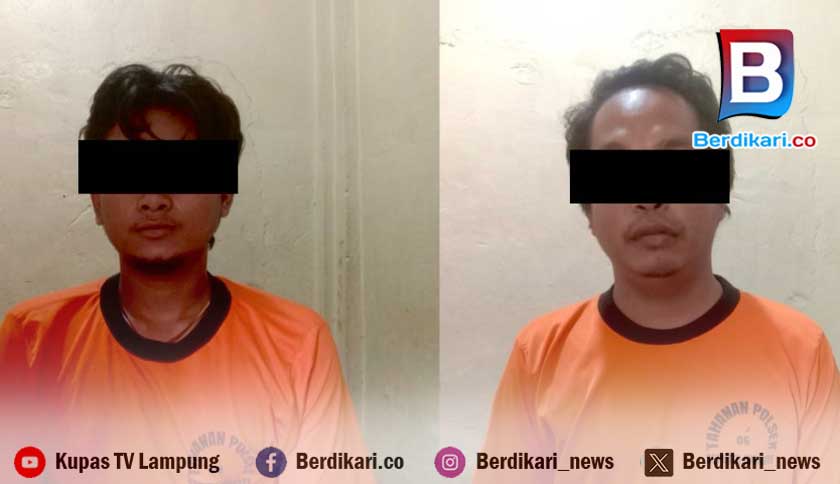 Polisi Tangkap Dua Pencuri Pipa Besi Kantor UPTD SPAM Lampung Tengah, Satu Lagi Buron