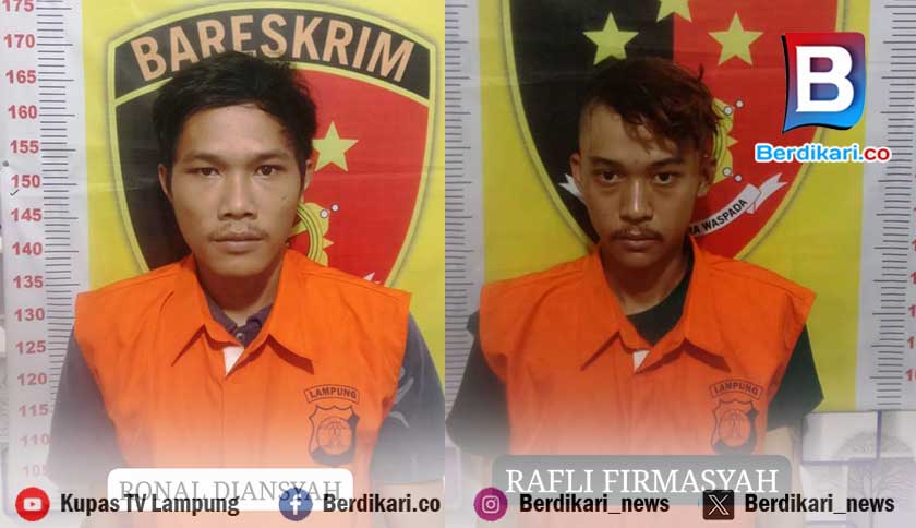 Polisi Tangkap Pencuri dan Penadah Motor Asal Bandar Lampung