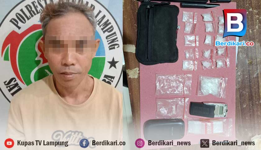 Polisi Tangkap Pengedar Sabu di Kampung Ampai Bandar Lampung