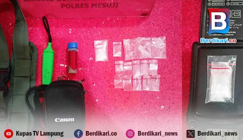 Polisi Tangkap Pengedar Sabu di Tanjung Raya Mesuji