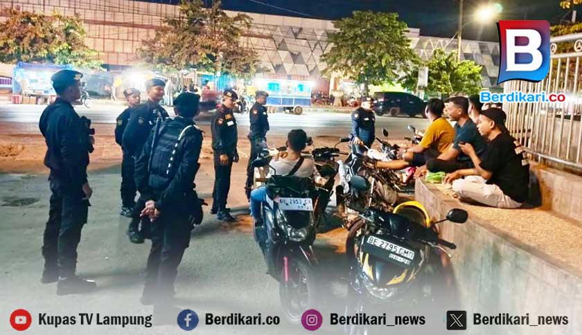 Polres Lamteng Perketat Patroli Malam di Titik Rawan Kriminal