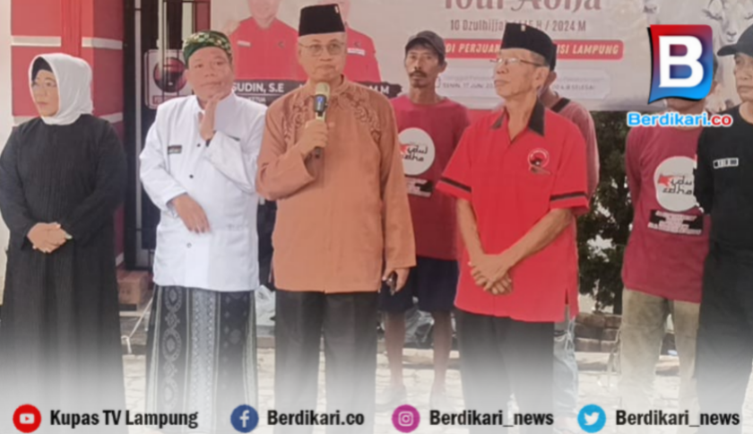 Potong 10 Sapi Kurban, Sutono: PDI Perjuangan Lampung Partai Religius, Aktif Ikuti Acara Keagamaan