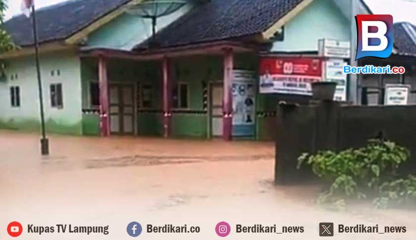 Ratusan Rumah di Cukuh Balak Tanggamus Terendam Banjir