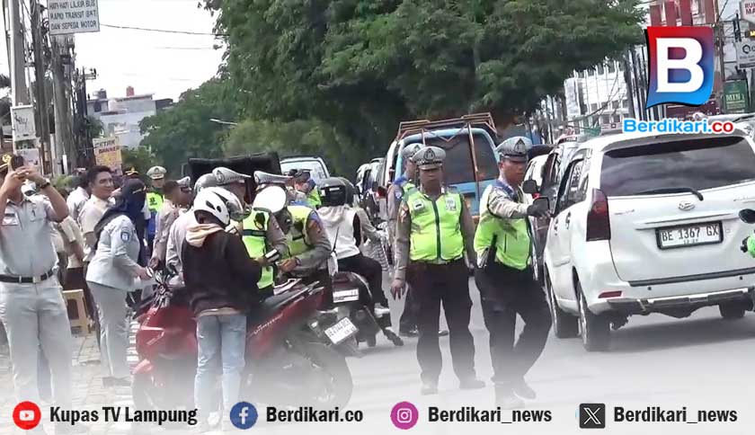 Ribuan Pelanggar Terjaring Operasi Zebra di Bandar Lampung