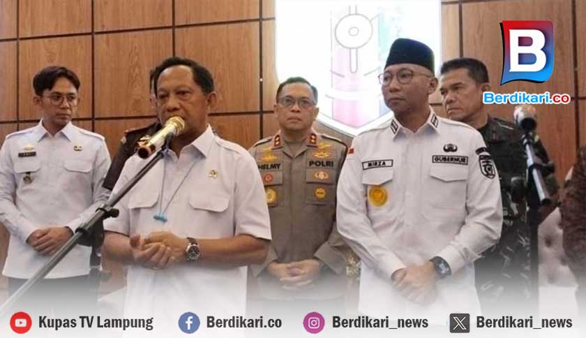 Sambut Arus Mudik, Mendagri Minta Jalan Rusak di Lampung Segera Diperbaiki