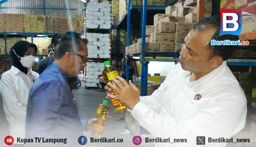 Satgas Pangan Sidak Gudang 'Minyakita' di Metro Lampung