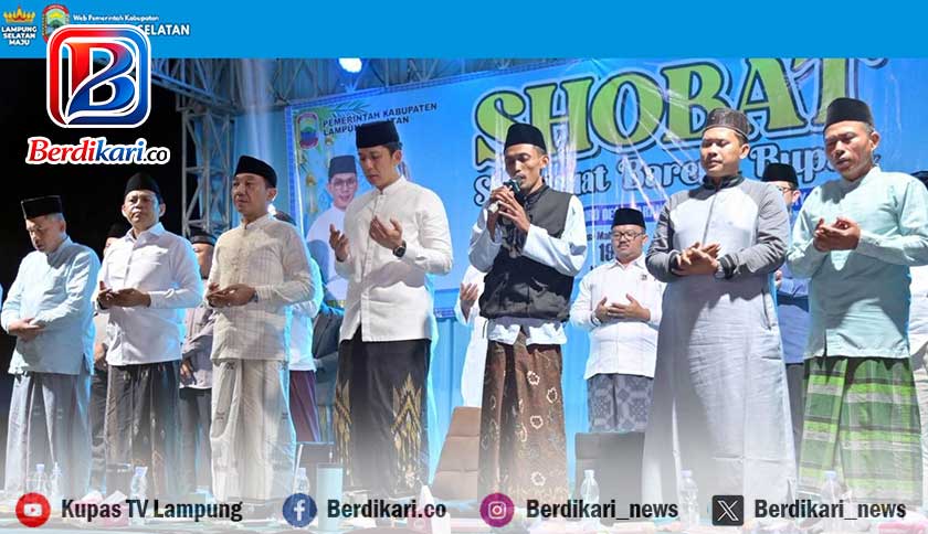 Sholawat Bareng Ribuan Warga di Way Sulan, Bupati Egi Doakan Jemaah Haji dan Tegaskan Komitmen Bangun Desa HELAU
